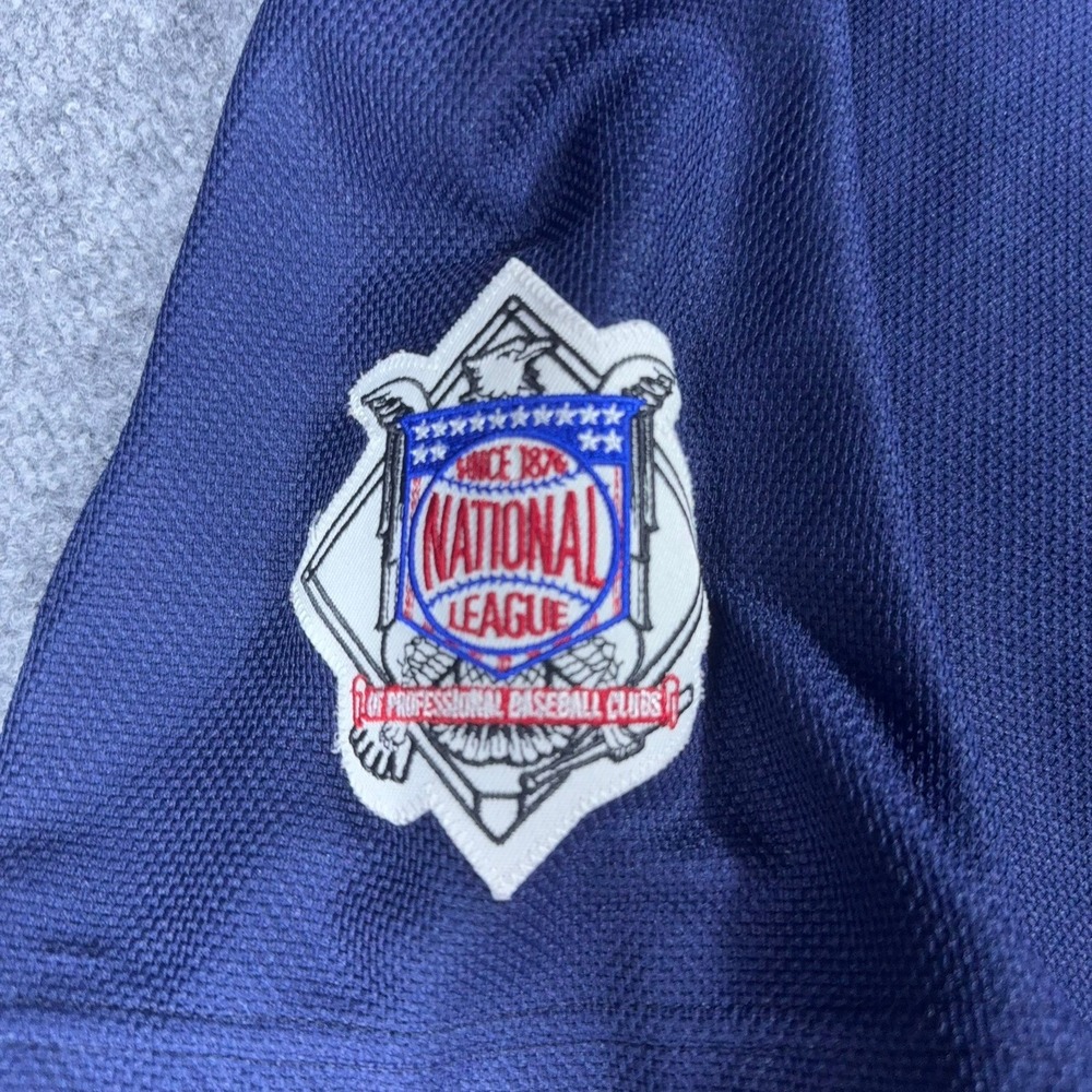 Majestic Authentic Chicago Cubs Jersey Mens XL Navy Blue MLB Baseball - Picture 7 of 14